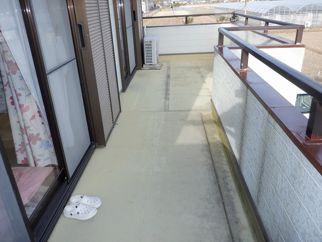 ベランダ塗装前