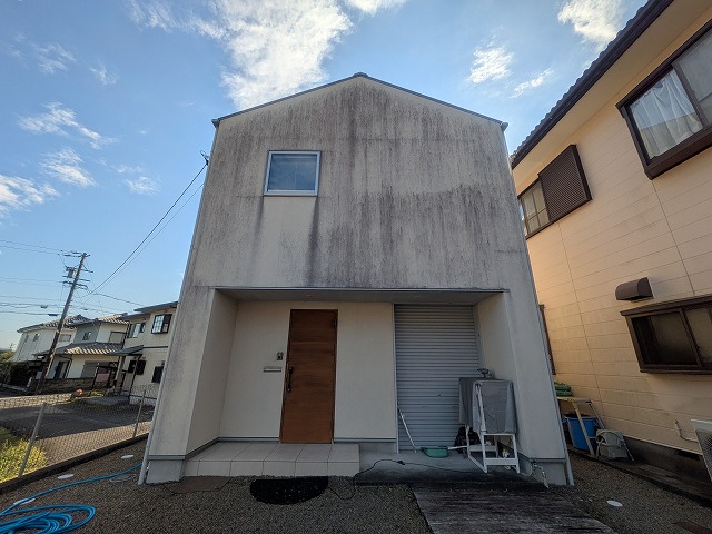 島田市のジョリパットの外壁の住宅の塗り替え
