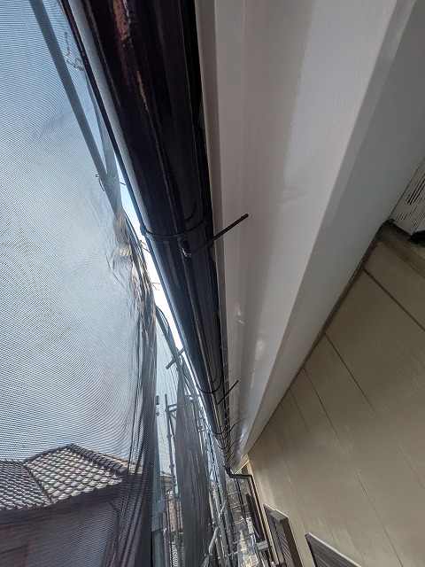 塗りなおした雨樋