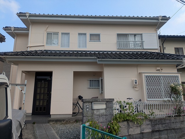 藤枝のALC外壁の住宅塗装完了