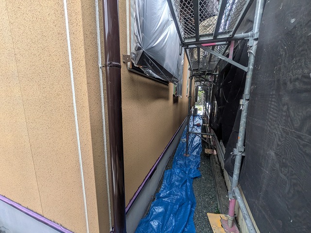 外壁塗装前の養生