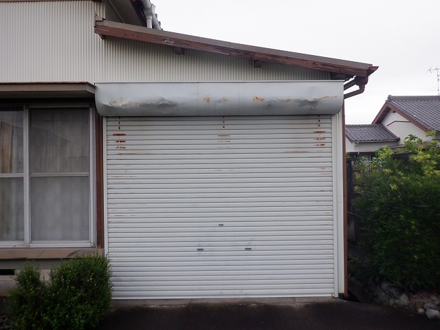 藤枝市K様シャッター塗装前